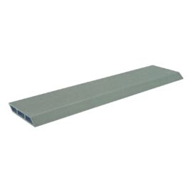 GREY 12 CM WPC FENCING SLEEK INCLINED BOARD