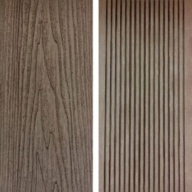 WPC Wood 3D Impression Dark Brown